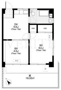 萩原マンション【1階】の間取り