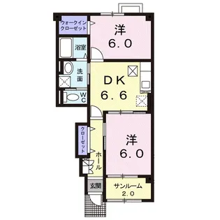 フェリーチェ・カーロA【1階】の間取り