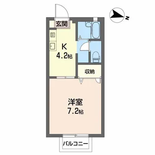ディアス徳常【2階】の間取り