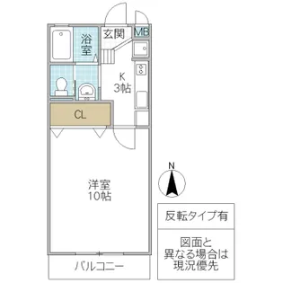 Mellow Town【3階】の間取り