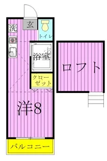 PATIO SQUARE【2階】の間取り