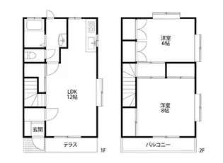 グリーンアベニューとやのBの間取り