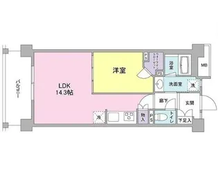 アンビエンテ経堂【2階】の間取り