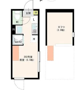 HARUMI上高井戸【2階】の間取り