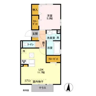 ルミナス【1階】の間取り