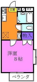 ユースパイン【3階】の間取り