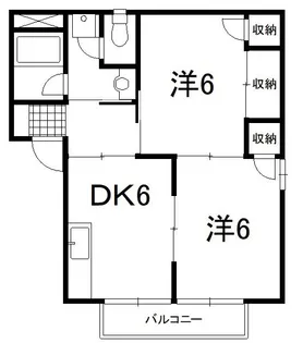 すとりーむ緑ハイツA・B・C【1階】の間取り