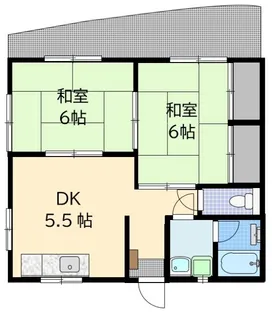 柿本ハイツ【2階】の間取り
