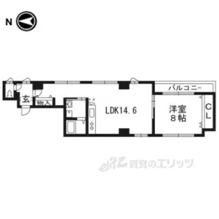 わびすけビル【4階】の間取り