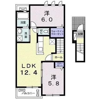 フェルネス I【2階】の間取り