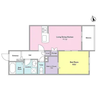 ルテ山崎(ルテヤマザキ)【2階】の間取り