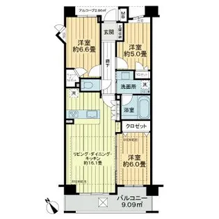 レクセルプライム拝島【2階】の間取り