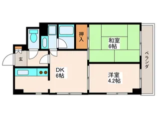 ニュ-ハイツ鎌倉【2階】の間取り