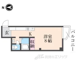 ツイン東生駒1号館【3階】の間取り