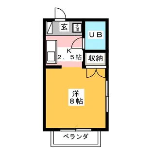 サンハイツ【1階】の間取り