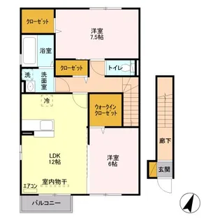セイチ上近江【2階】の間取り