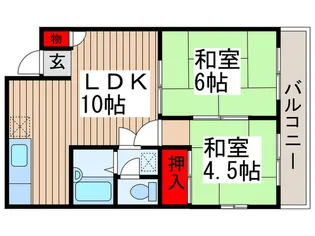 小堤ハイツ【3階】の間取り