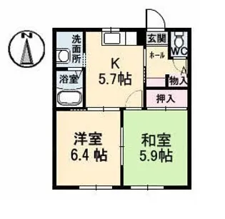 グランセフィラ A【1階】の間取り