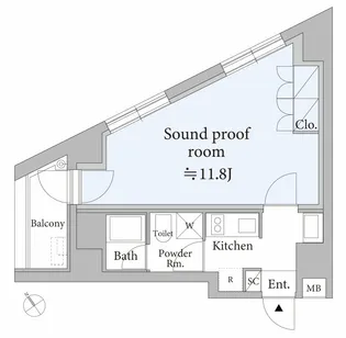 ASTILE STUDIO代々木【6階】の間取り