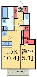 ベラフェリシア【1階】の間取り