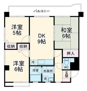 エステート富貴ノ台【1階】の間取り