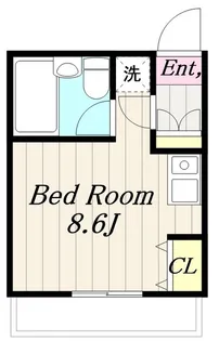 ベルツリー淵野辺【1階】の間取り