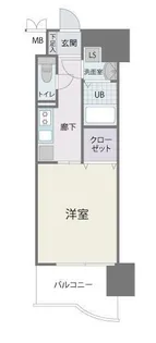 CAVANA天神【8階】の間取り
