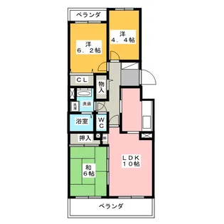 パークノヴァ徳川園【1階】の間取り