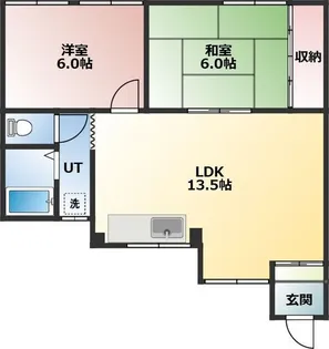 木の実荘【1階】の間取り