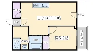 ジョイナス三宅【1階】の間取り