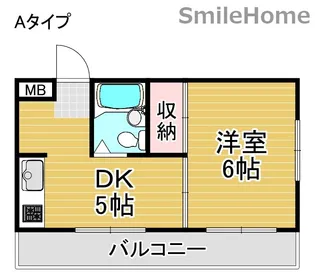コーポ和秀【3階】の間取り