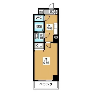ヴァンキッシュ【9階】の間取り