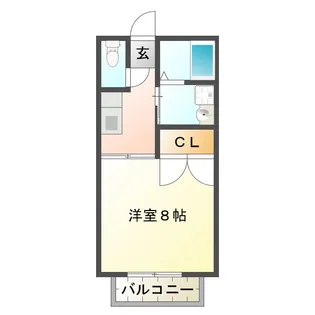 メゾンYOU A【2階】の間取り