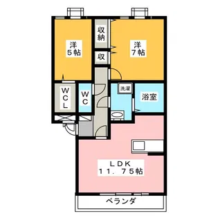 ガーデンコート21【3階】の間取り