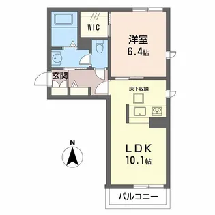 グランディール新山口 C棟【1階】の間取り