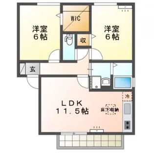 プレシャスII【1階】の間取り