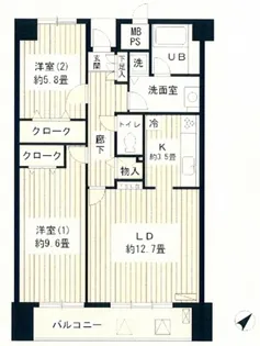 アステリオン松濤【10階】の間取り