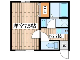 ヴァンベール【1階】の間取り