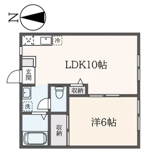 シーサガーデンI【1階】の間取り