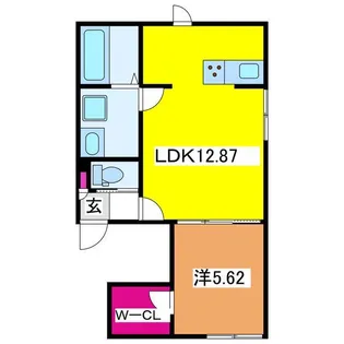Apartment M【1階】の間取り