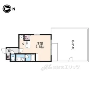 GOOD8MIRAI上賀茂【1階】の間取り