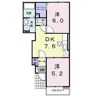 メゾン・ド・MK C【1階】の間取り
