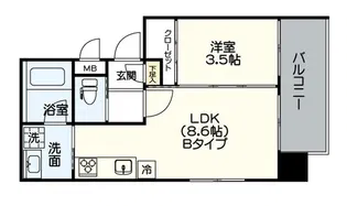 アヴァンティ祇園【3階】の間取り