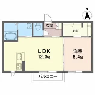 ベルクレール【2階】の間取り