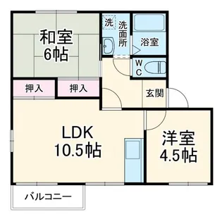 チアフルK【1階】の間取り