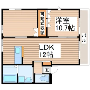 カサ デル ソル【2階】の間取り