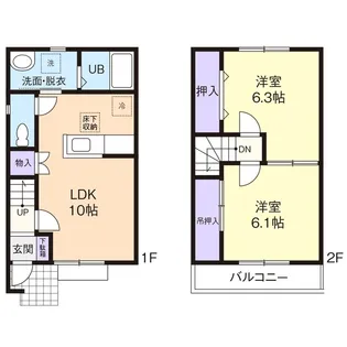 クレールシャンテ IIの間取り