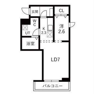 メリディアン利府加瀬壱番館【1階】の間取り
