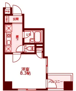 マモール川崎II【4階】の間取り