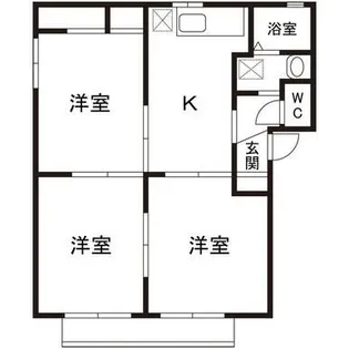 サンヒルズB棟【1階】の間取り